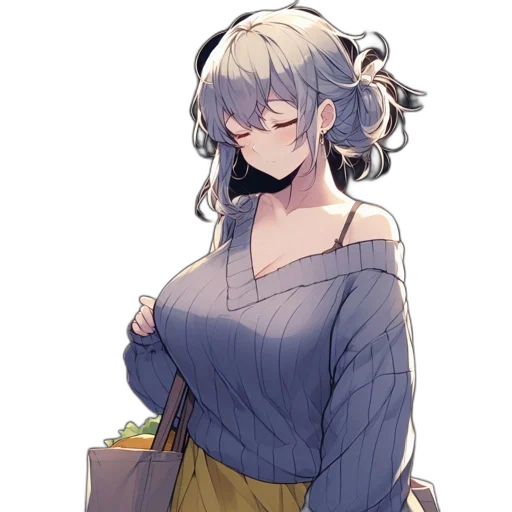 dress, staff, flower, jacket, anime, concept art, pixel art, watercolor transparent PNG cut-out