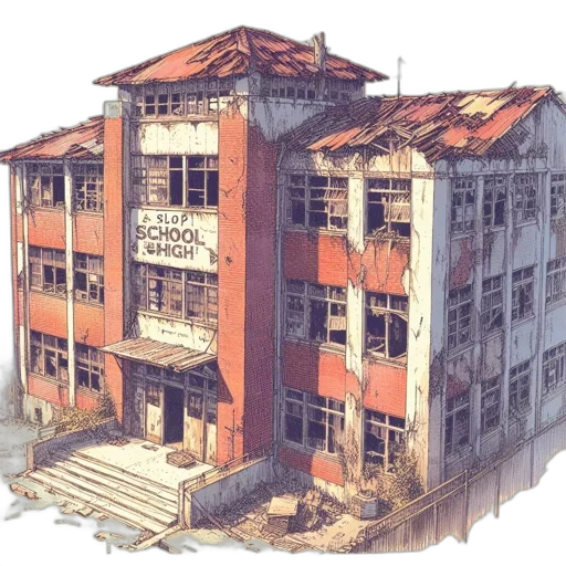 building, furniture, 3d render, concept art, photorealistic, watercolor, city street, red transparent PNG cut-out