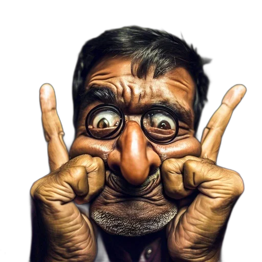 face, mask, staff, animal, comic book art, cartoon, photorealistic, concept art transparent PNG cut-out