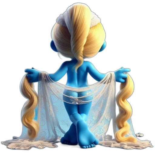 dress, hair, staff, jewelry, concept art, 3d render, fantasy art, pixel art transparent PNG cut-out