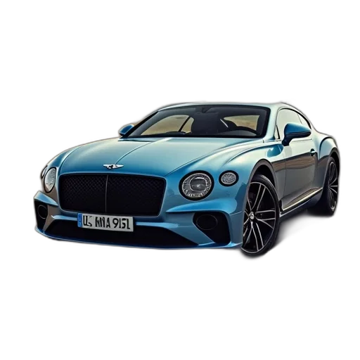 car, 3d render, photorealistic, bentley, continental, coupe transparent PNG cut-out