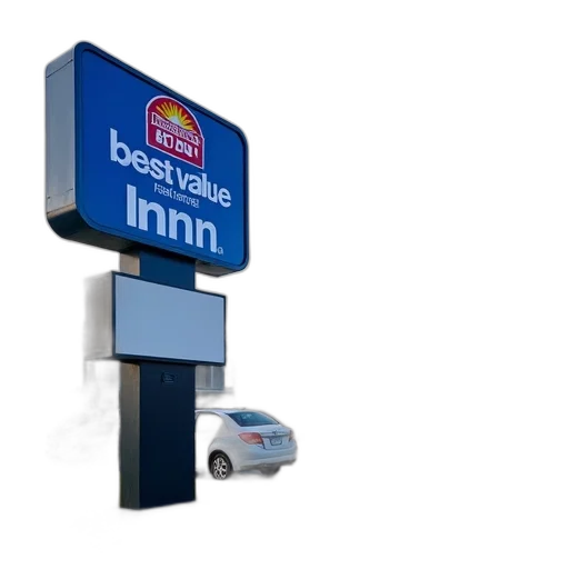 building, car, robot, 3d render, concept art, neon lights, blue, white transparent PNG cut-out