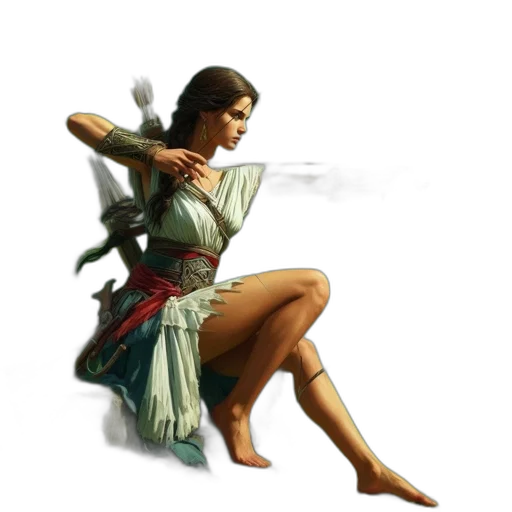 dress, weapon, staff, sword, concept art, fantasy art, photorealistic, pixel art transparent PNG cut-out