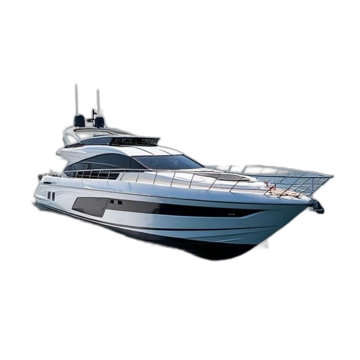 3d render, fairline, squadron, sale transparent PNG cut-out