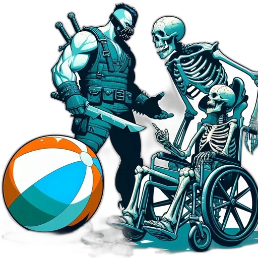 weapon, robot, concept art, comic book art, cyberpunk, vaporwave, blue, monochrome transparent PNG cut-out