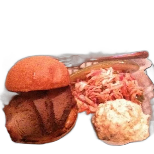 food, red, plate, sandwich, coleslaw, potato, salad transparent PNG cut-out