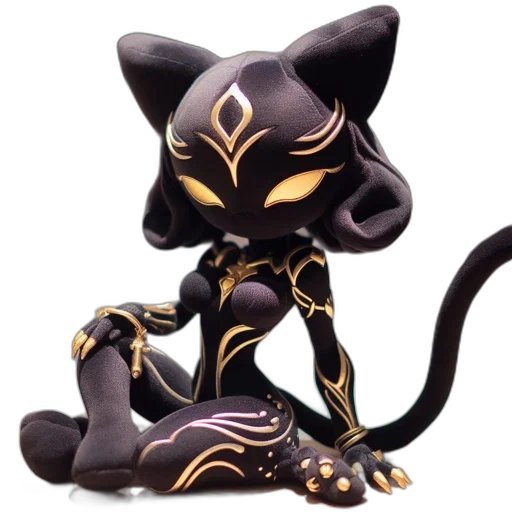 staff, concept art, fantasy art, 3d render, pixel art, dark, luxurious, feline transparent PNG cut-out