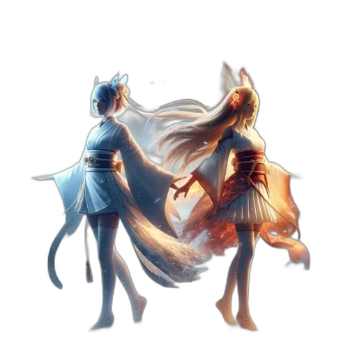 dress, hair, mask, dragon, concept art, fantasy art, watercolor, pixel art transparent PNG cut-out