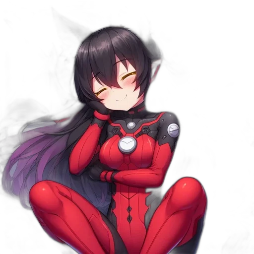 robot, mask, jacket, weapon, anime, pixel art, concept art, cyberpunk transparent PNG cut-out
