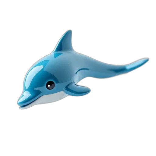 animal, creature, 3d render, concept art, underwater, shiny, metallic, blue transparent PNG cut-out