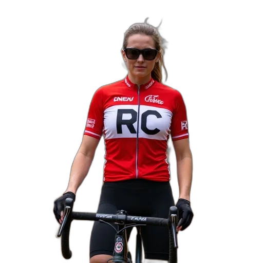 jacket, person, standing, next, bicycle, dirt, track, holding transparent PNG cut-out
