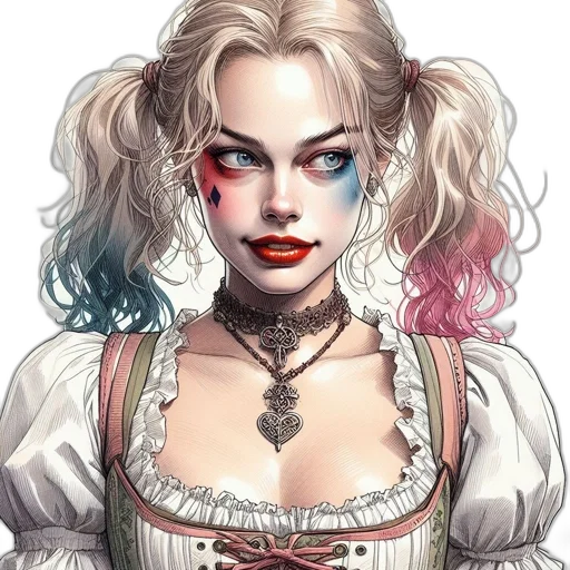 face, comic book art, fantasy art, concept art, photorealistic, red, artistic, rendition transparent PNG cut-out