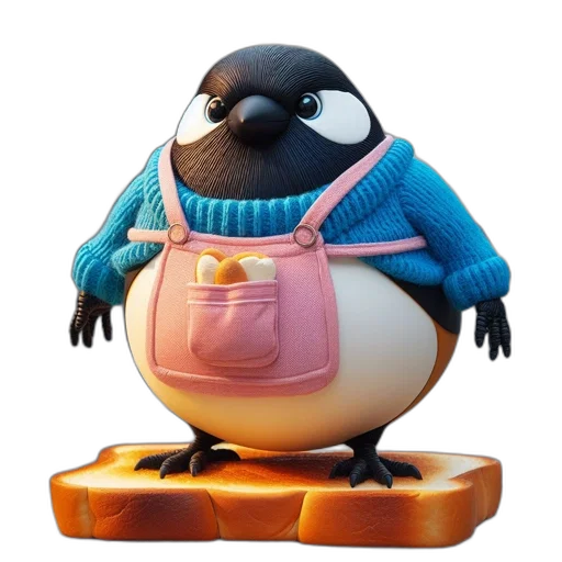 animal, food, staff, creature, concept art, 3d render, vaporwave, monochrome transparent PNG cut-out
