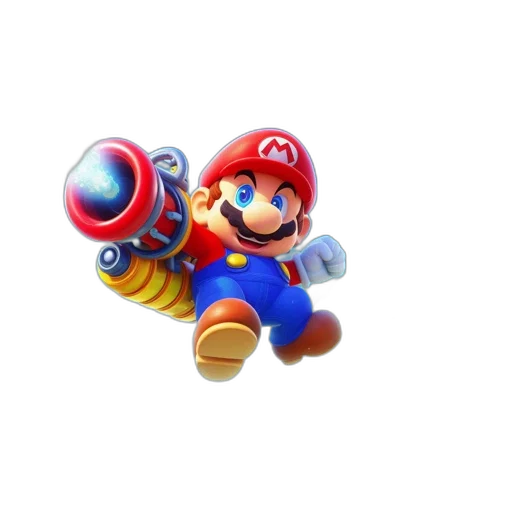weapon, staff, robot, animal, 3d render, concept art, mario, soars transparent PNG cut-out