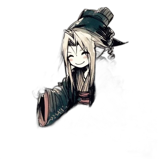 hat, staff, mask, weapon, pixel art, fantasy art, anime, concept art transparent PNG cut-out