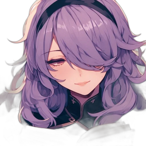 mask, crown, face, hair, anime, pixel art, watercolor, concept art transparent PNG cut-out