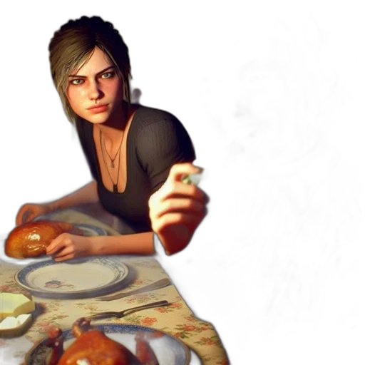 food, face, photorealistic, concept art, fantasy art, oil painting, earth tones, golden transparent PNG cut-out
