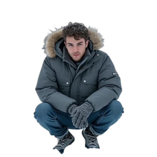 jacket, creature, umbrella, staff, concept art, 3d render, photorealistic, cyberpunk transparent PNG cut-out