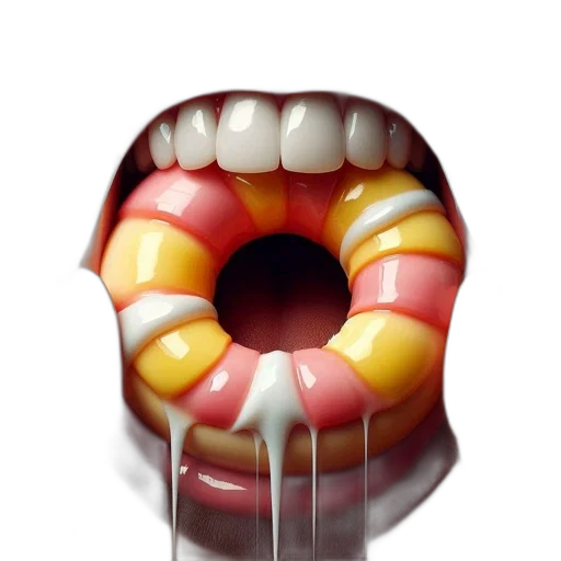food, mask, jewelry, face, 3d render, photorealistic, concept art, watercolor transparent PNG cut-out