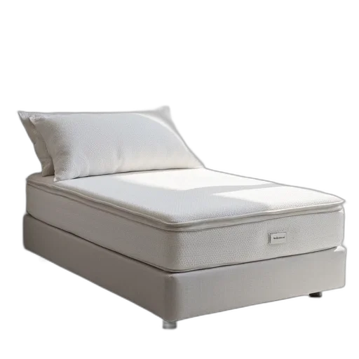 furniture, 3d render, monochrome, mattress transparent PNG cut-out
