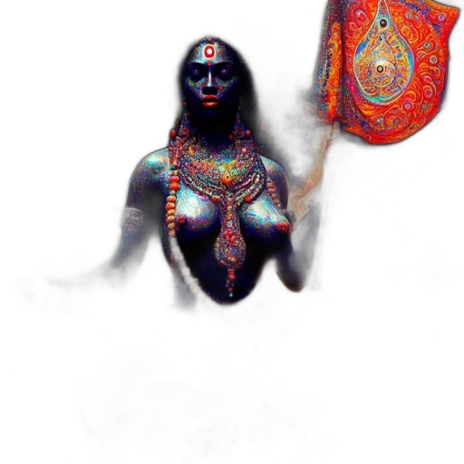 mask, jewelry, dress, face, fantasy art, concept art, watercolor, photorealistic transparent PNG cut-out