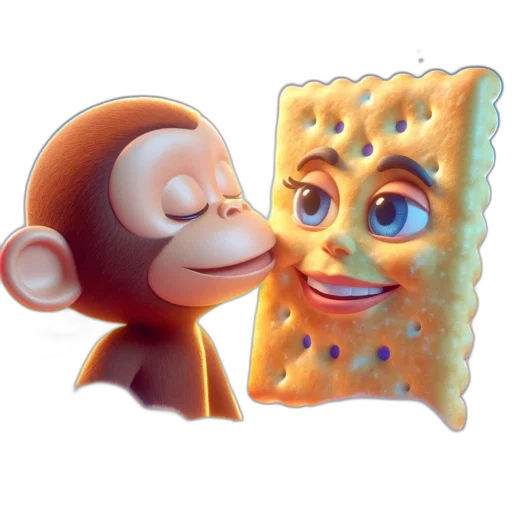 food, mask, animal, face, 3d render, concept art, photorealistic, animated transparent PNG cut-out