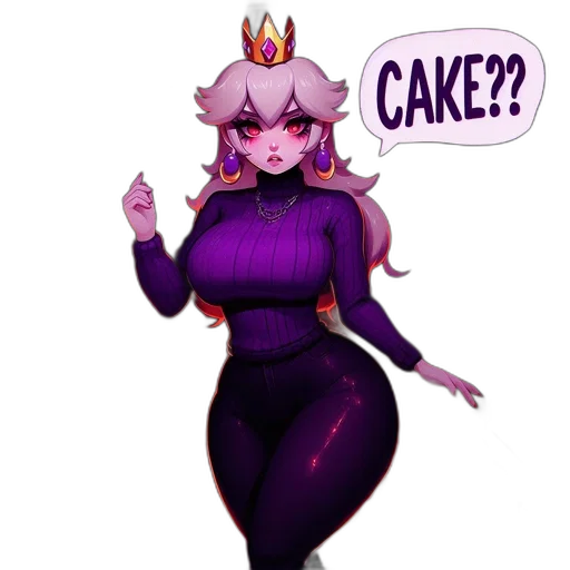 crown, dress, pixel art, concept art, fantasy art, vaporwave, dark, pastel transparent PNG cut-out