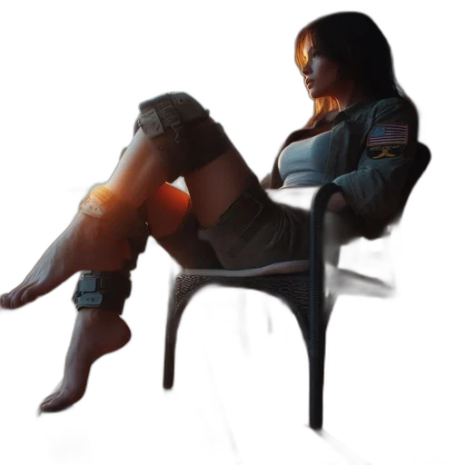 robot, furniture, jacket, dress, concept art, pixel art, cyberpunk, 3d render transparent PNG cut-out
