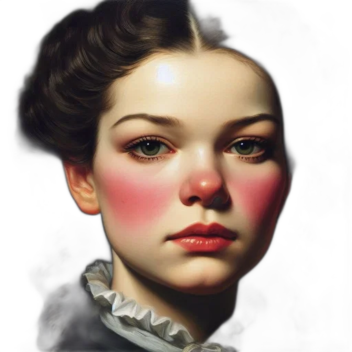 face, crown, photorealistic, oil painting, fantasy art, concept art, fire, red transparent PNG cut-out