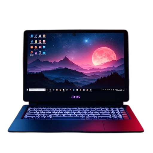 night, colorful, red, msx, g72t, laptop, which, can transparent PNG cut-out