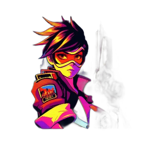 jacket, bottle, mask, robot, pixel art, concept art, cyberpunk, vaporwave transparent PNG cut-out