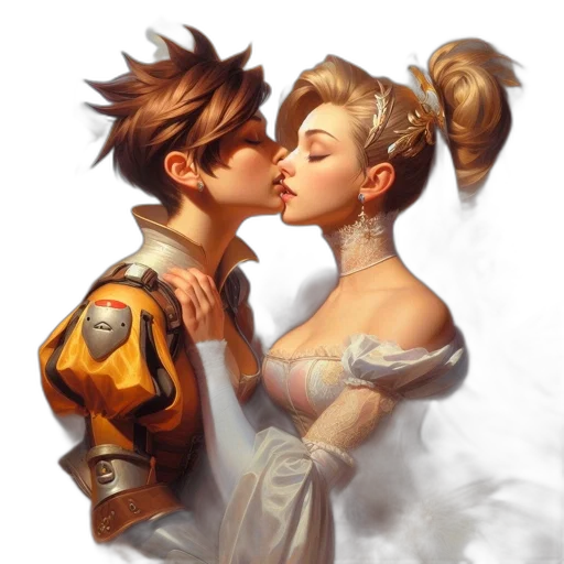 concept art, fantasy art, comic book art, oil painting, fire, outer space, golden, two transparent PNG cut-out