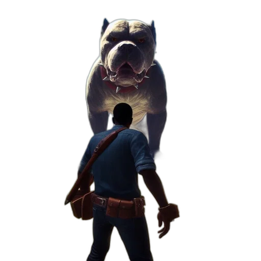 animal, creature, staff, mask, concept art, 3d render, comic book art, photorealistic transparent PNG cut-out