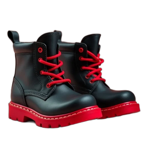 shoes, 3d render, photorealistic, red transparent PNG cut-out