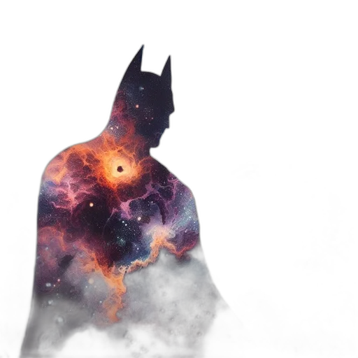 mask, concept art, comic book art, fantasy art, watercolor, outer space, fog, dark transparent PNG cut-out