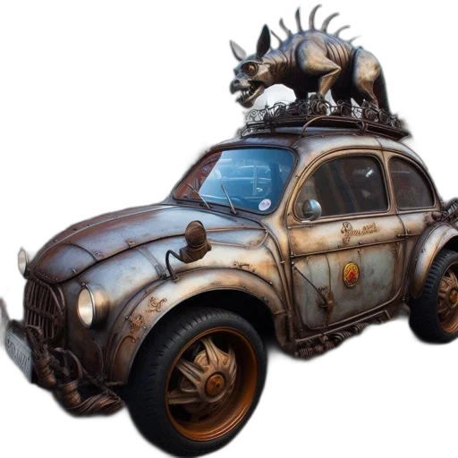car, robot, weapon, animal, concept art, fantasy art, 3d render, photorealistic transparent PNG cut-out