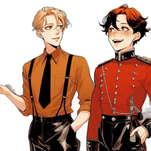 staff, cartoon, concept art, anime, comic book art, red, earth tones, dark transparent PNG cut-out
