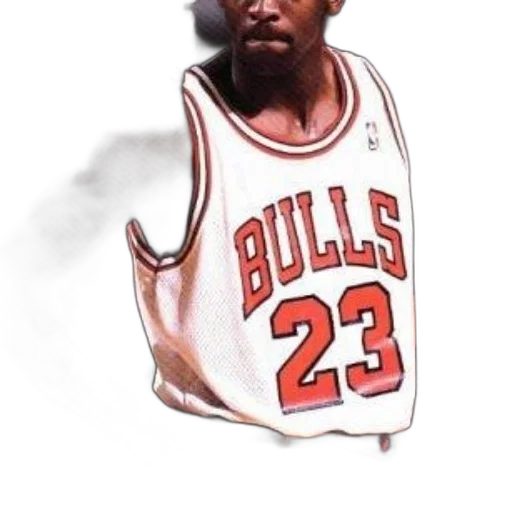 photorealistic, concept art, cartoon, pixel art, basketball, player, wearing, chicago transparent PNG cut-out