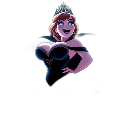 crown, dress, jewelry, hat, concept art, cartoon, comic book art, pixel art transparent PNG cut-out