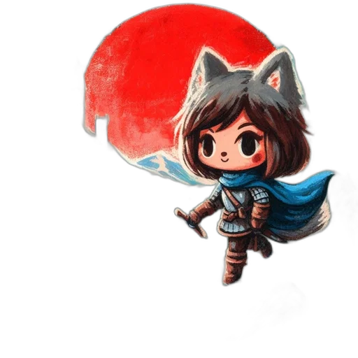 staff, weapon, fantasy art, concept art, anime, pixel art, young, character transparent PNG cut-out