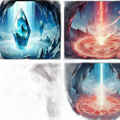 concept art, fantasy art, comic book art, fire, blue, illustration, portrays, floating transparent PNG cut-out