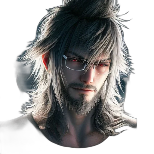 hair, face, mask, staff, fantasy art, photorealistic, concept art, anime transparent PNG cut-out