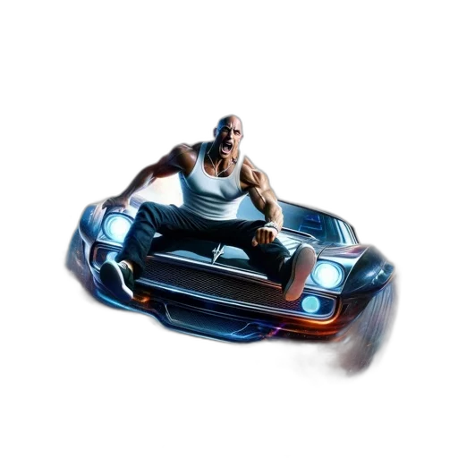 car, robot, weapon, concept art, 3d render, comic book art, photorealistic, athletic transparent PNG cut-out