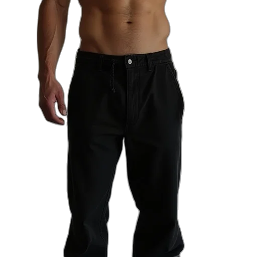 staff, jacket, dark, man, black, jeanie, pants, has transparent PNG cut-out