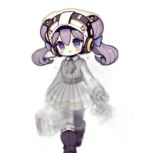 staff, weapon, creature, robot, pixel art, concept art, anime, watercolor transparent PNG cut-out