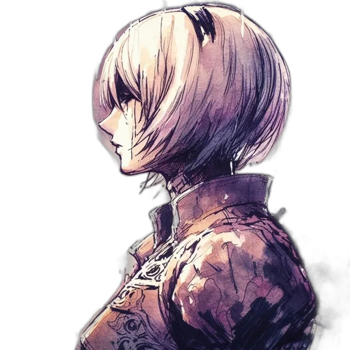 robot, face, mask, jacket, watercolor, concept art, fantasy art, comic book art transparent PNG cut-out