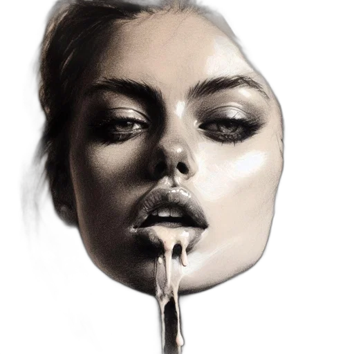 face, mask, jewelry, crown, photorealistic, oil painting, watercolor, concept art transparent PNG cut-out