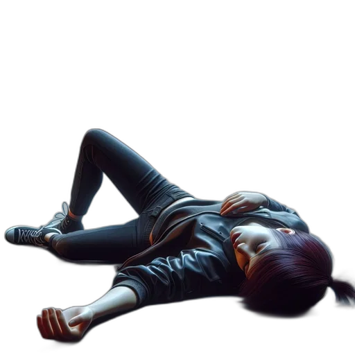 jacket, robot, cyberpunk, concept art, photorealistic, 3d render, dark, animated transparent PNG cut-out