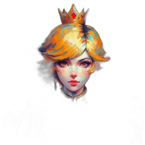 crown, hat, face, staff, concept art, fantasy art, pixel art, photorealistic transparent PNG cut-out