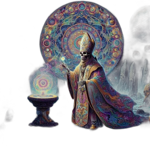 staff, concept art, fantasy art, photorealistic, oil painting, fire, fog, blue transparent PNG cut-out